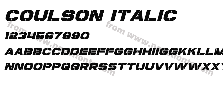 Coulson ItalicPreview