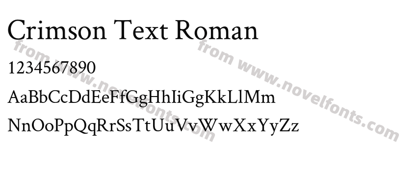 Crimson Text RomanPreview