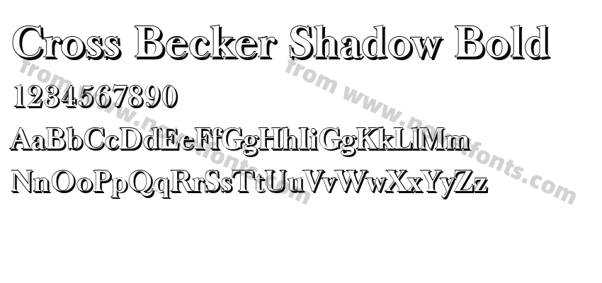 Cross Becker Shadow BoldPreview