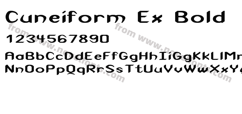 Cuneiform Ex BoldPreview