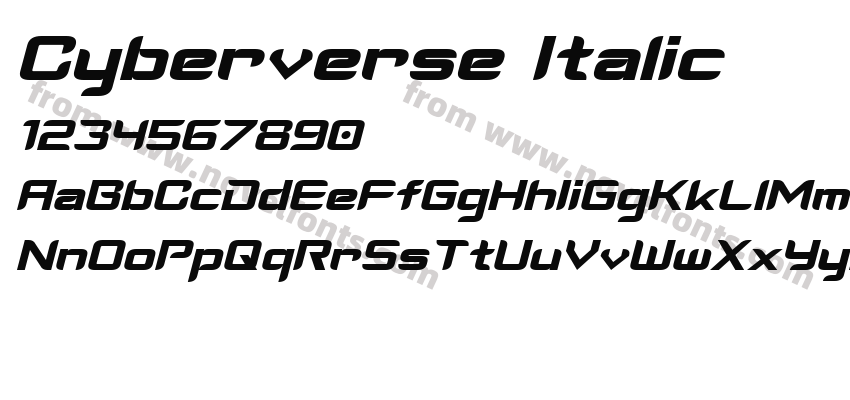 Cyberverse ItalicPreview