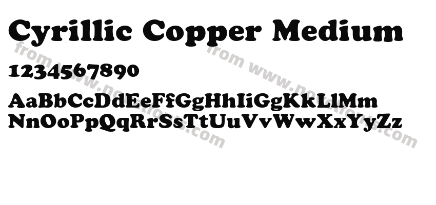 Cyrillic Copper MediumPreview