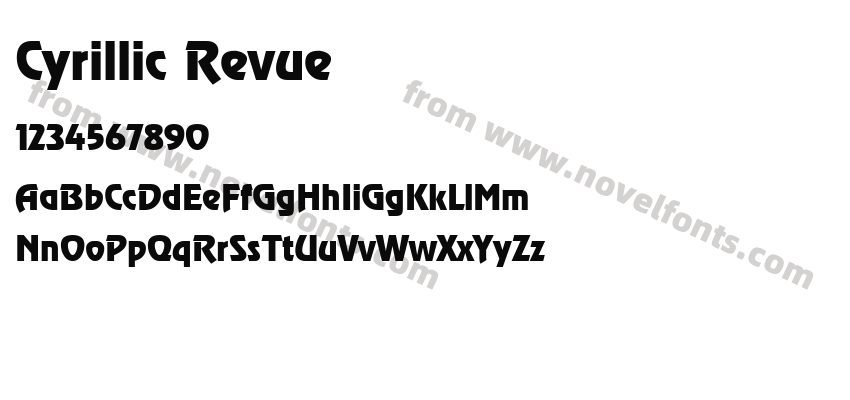 Cyrillic RevuePreview