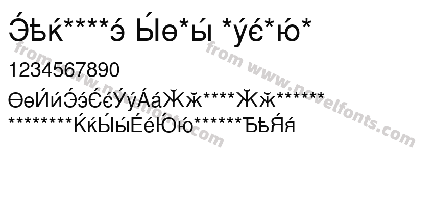 Cyrillic Sans MediumPreview