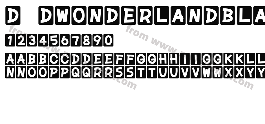 D DwonderlandBLACKPreview