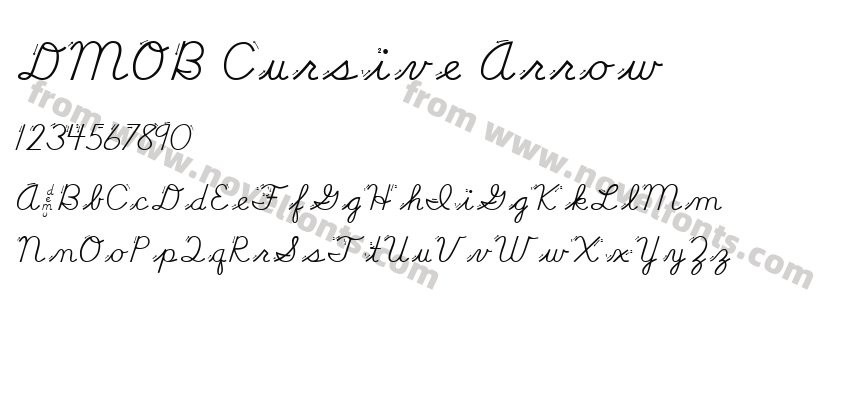 DMOB Cursive ArrowPreview