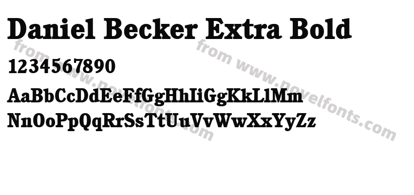 Daniel Becker Extra BoldPreview