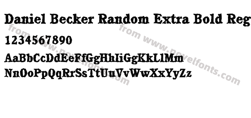 Daniel Becker Random Extra Bold RegularPreview