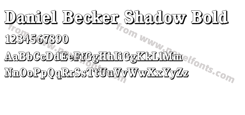 Daniel Becker Shadow BoldPreview