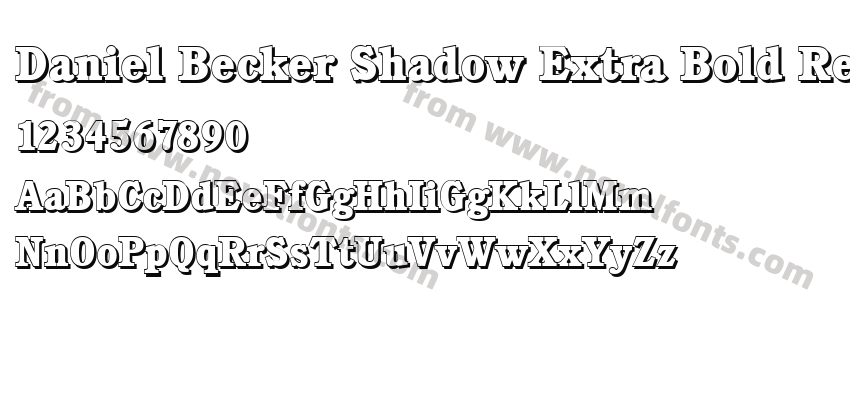 Daniel Becker Shadow Extra Bold RegularPreview