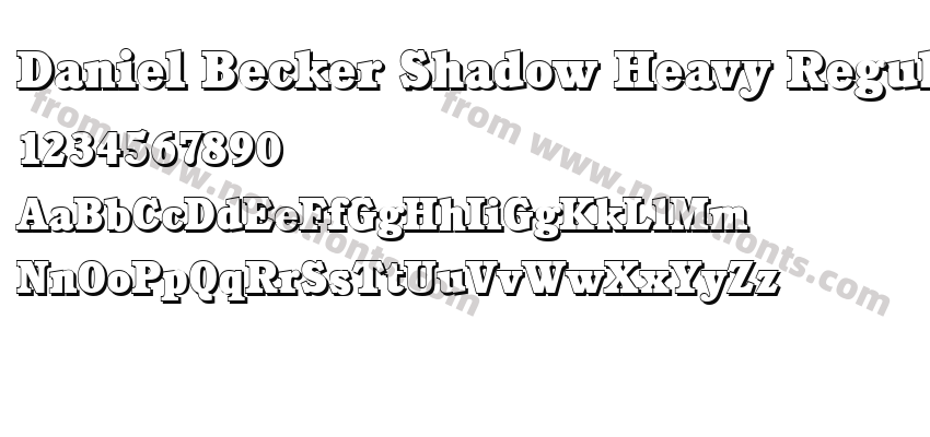 Daniel Becker Shadow Heavy RegularPreview