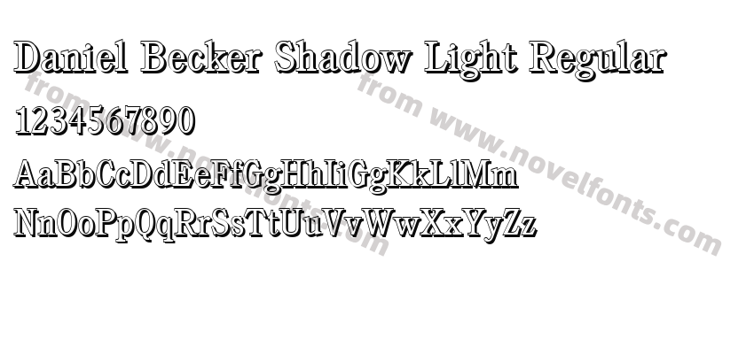 Daniel Becker Shadow Light RegularPreview