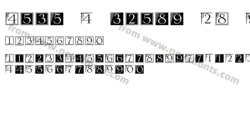 Deco Numbers LH SerlioPreview