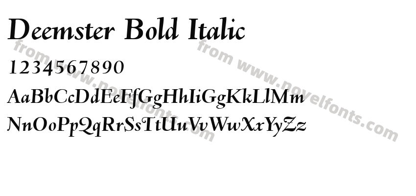 Deemster Bold ItalicPreview