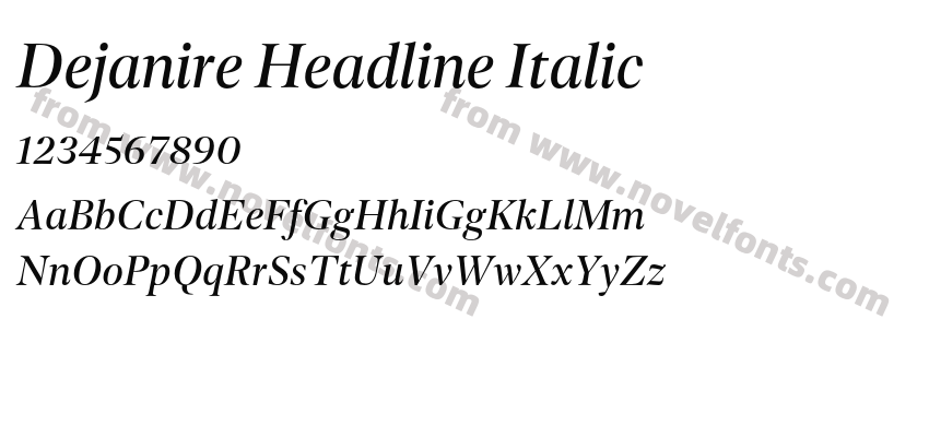 Dejanire Headline ItalicPreview