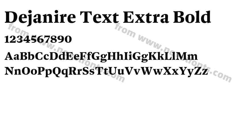 Dejanire Text Extra BoldPreview