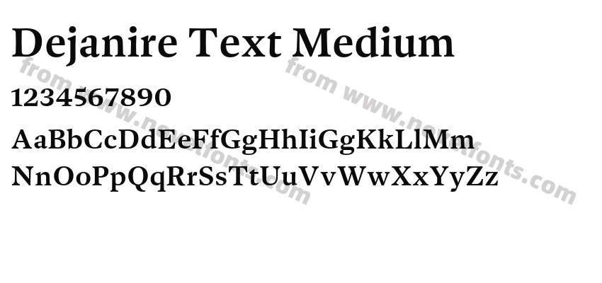 Dejanire Text MediumPreview