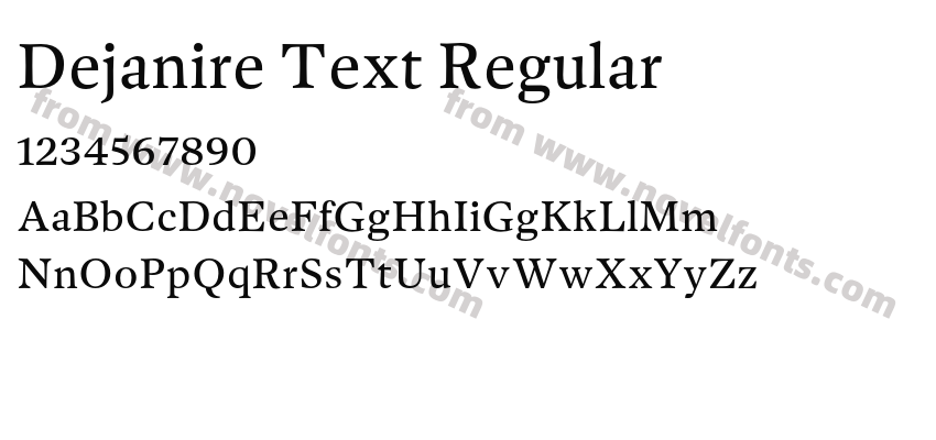 Dejanire Text RegularPreview