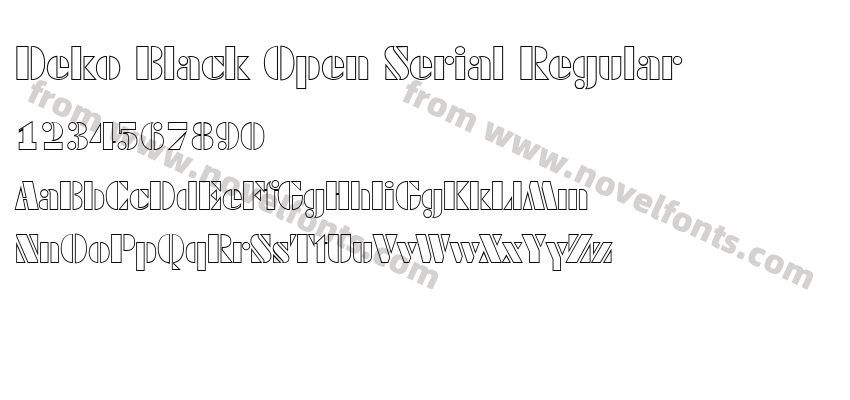 Deko Black Open Serial RegularPreview