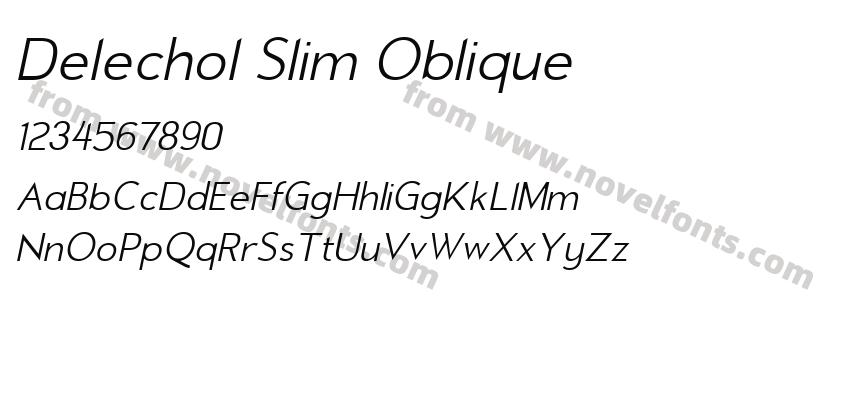 Delechol Slim ObliquePreview