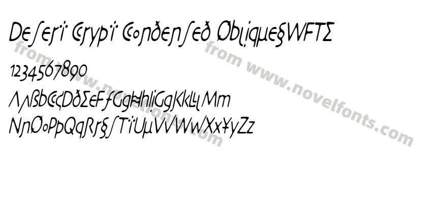 Desert Crypt Condensed ObliqueSWFTEPreview