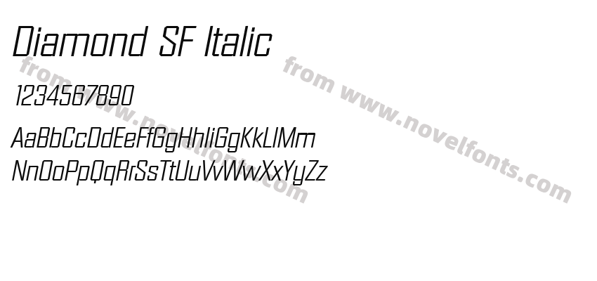 Diamond SF ItalicPreview