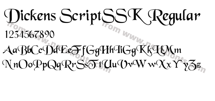 Dickens ScriptSSK RegularPreview