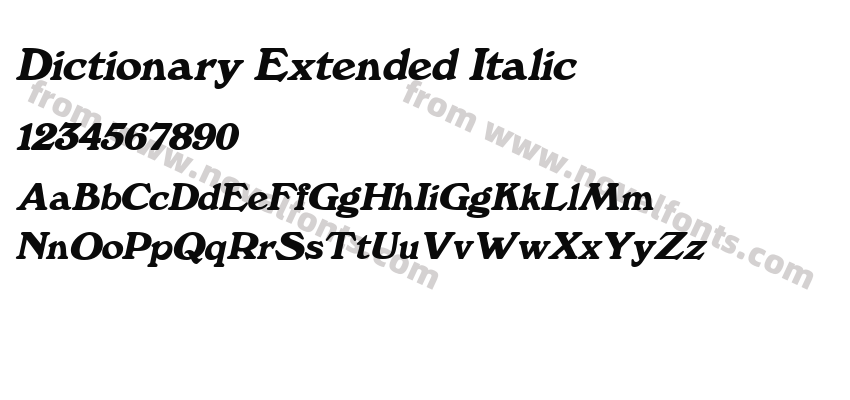 Dictionary Extended ItalicPreview