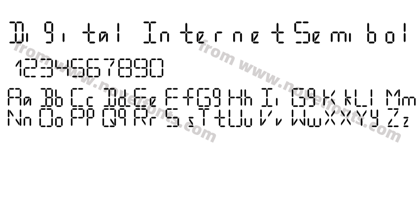 Digital Internet Semibold ItalicPreview