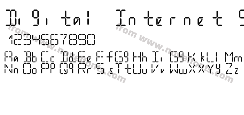 Digital Internet SemiboldPreview