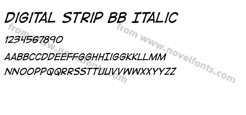 Digital Strip BB ItalicPreview