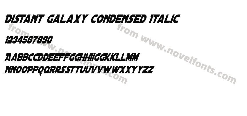 Distant Galaxy Condensed ItalicPreview