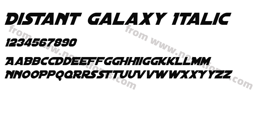 Distant Galaxy ItalicPreview