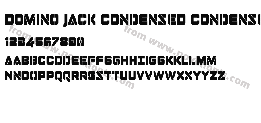 Domino Jack Condensed CondensedPreview