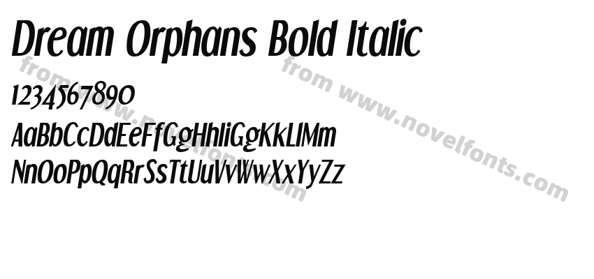 Dream Orphans Bold ItalicPreview