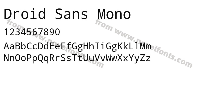 Droid Sans MonoPreview