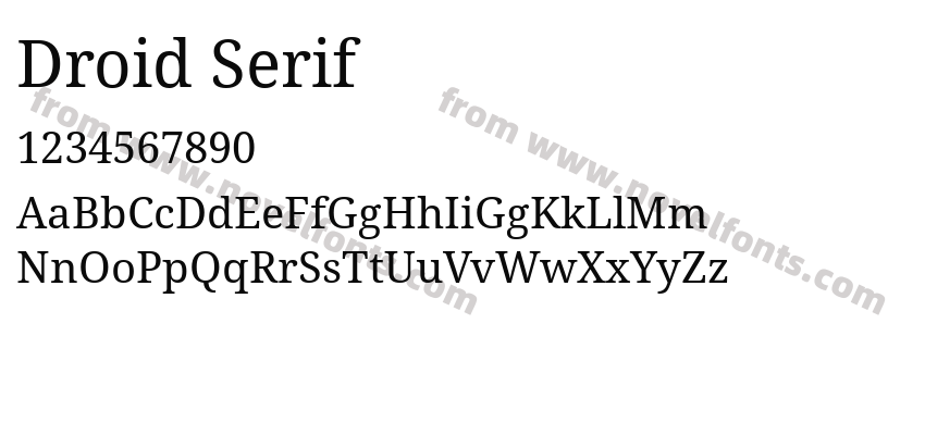 Droid SerifPreview