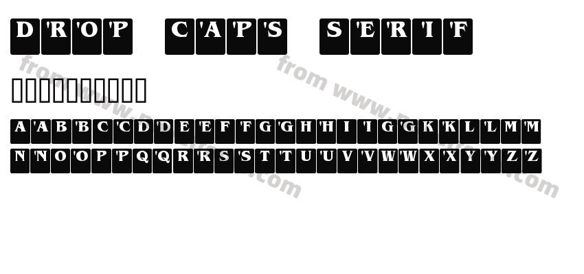 Drop Caps SerifPreview