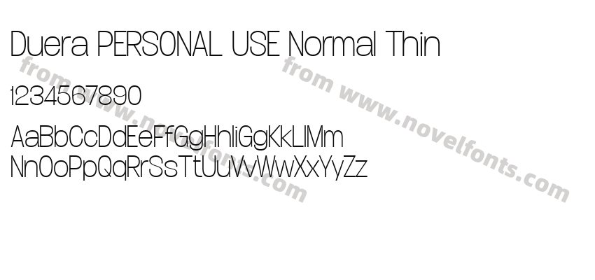 Duera PERSONAL USE Normal ThinPreview