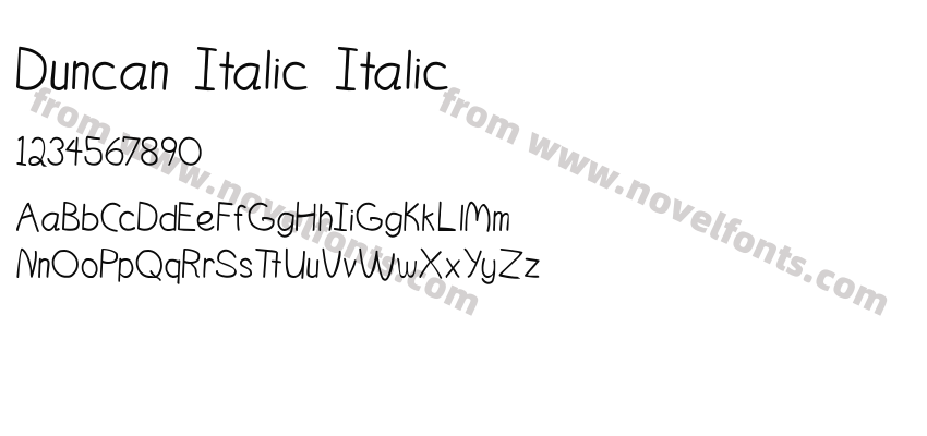 DuncanItalic ItalicPreview