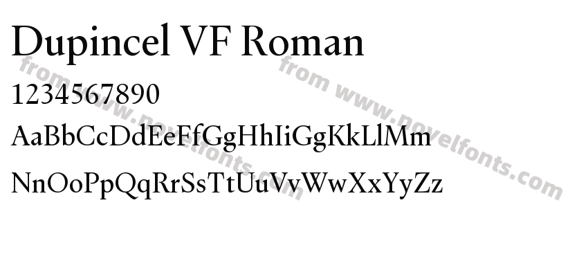 Dupincel VF RomanPreview