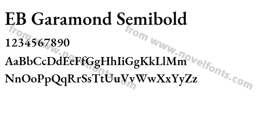 EB Garamond SemiboldPreview