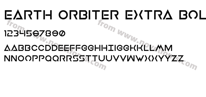 Earth Orbiter Extra-BoldPreview