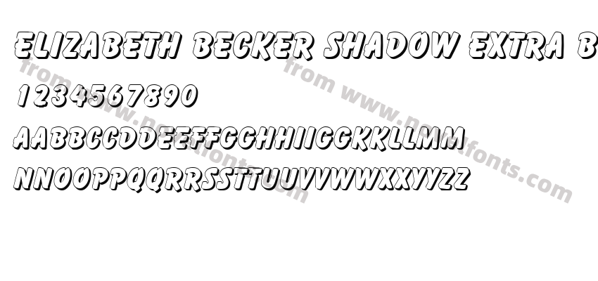 Elizabeth Becker Shadow Extra BoldPreview