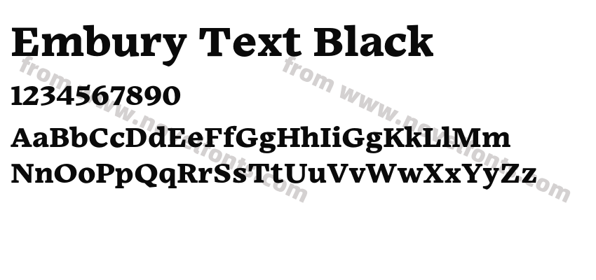 Embury Text BlackPreview