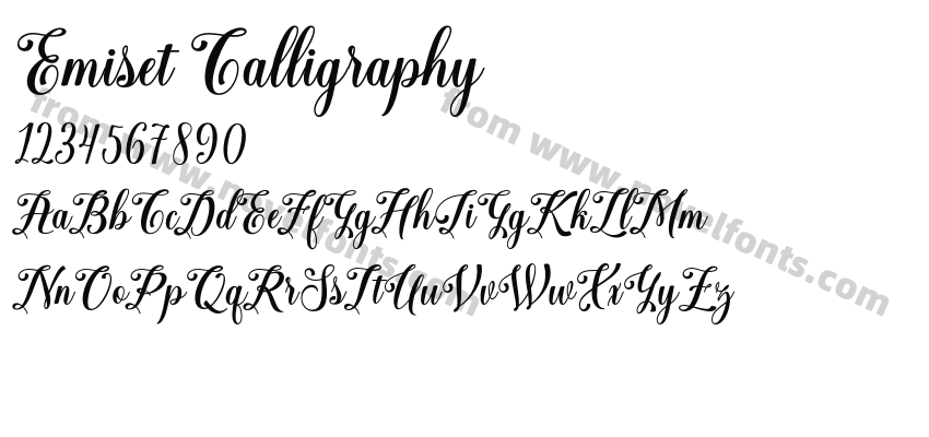 Emiset CalligraphyPreview