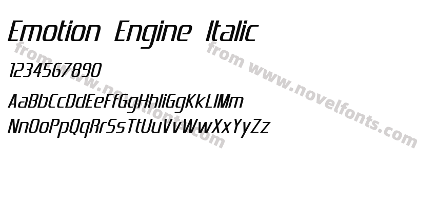 Emotion Engine ItalicPreview