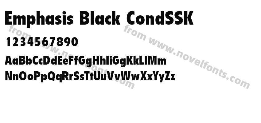 Emphasis Black CondSSKPreview