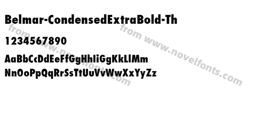 Belmar Condensed Extra Bold ThPreview