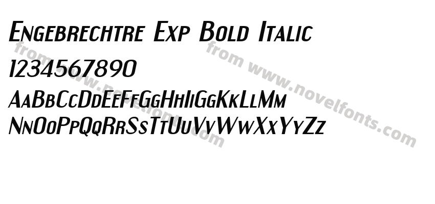 Engebrechtre Exp Bold ItalicPreview